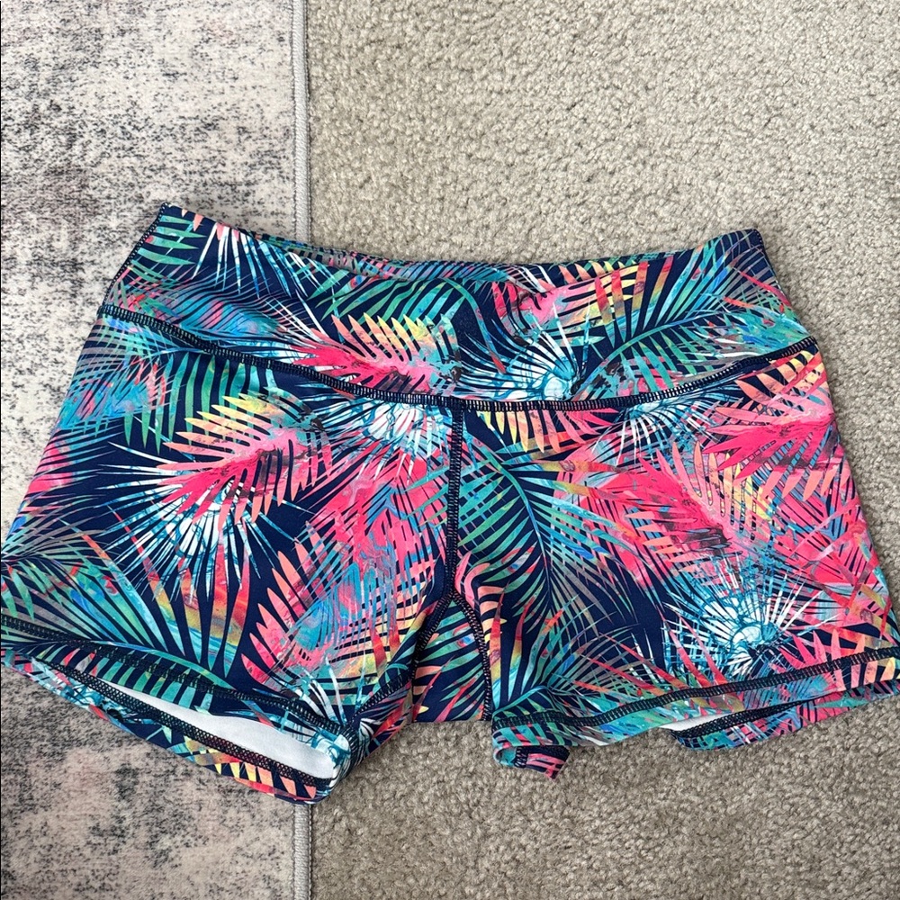 Born Primitive Colorful Palm Print Women's Athletic Shorts